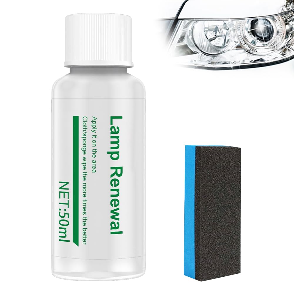 Auto-Langzeitwirksames Scheinwerfer-Reparaturfluid, 2025 Neu Scheinwerfer Aufbereitung Set, Autoscheinwerfer Politur Flüssigkeit, Beseitigt Kratzer Vergilbung Unschärfe Verlängert Lebensdauer (50ML) Auto-Langzeitwirksames Scheinwerfer-Reparaturfluid, 2025 Neu Scheinwerfer Aufbereitung Set, Autoscheinwerfer Politur Flüssigkeit, Beseitigt Kratzer Vergilbung Unschärfe Verlängert Lebensdauer (50ML) von givuaime