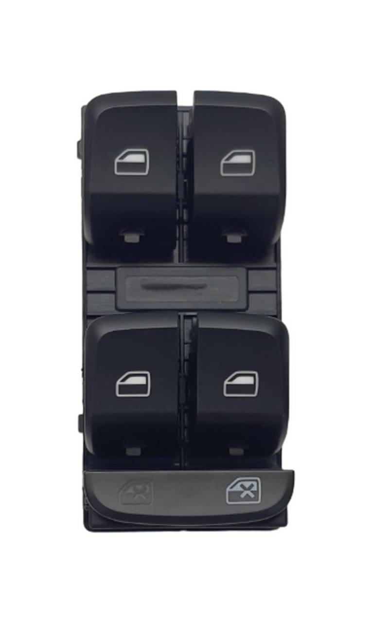 Fensterheber Schalter Taster Knopf Vorne Schwarz 4-fach kompatibel mit Q5 A4 S4 A5 S5 von goingfast