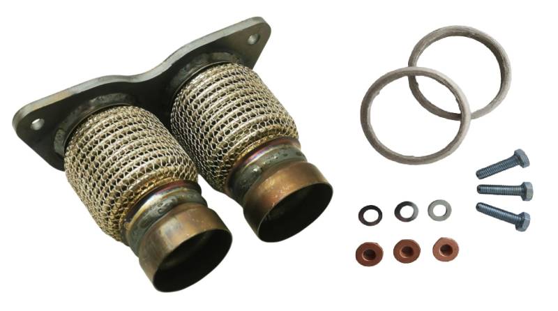 Flexrohr Flexstück Reparaturrohr Katalysator N43 vorne passend für BMW E81 E87 E88 E90 E91 E92 E93 mit Dichtring Set von goingfast