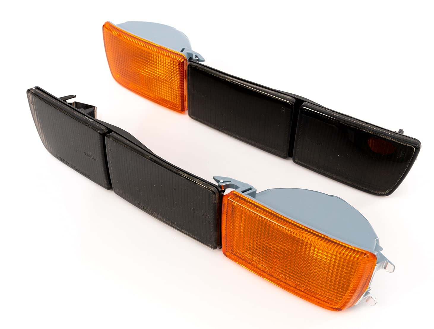 Front- Blinker Orange Blinkleuchten + lange Blenden Schwarz Set Links+Rechts Eintragungsfrei Front- Blinker Orange Blinkleuchten + lange Blenden Schwarz Set Links+Rechts Eintragungsfrei von goingfast