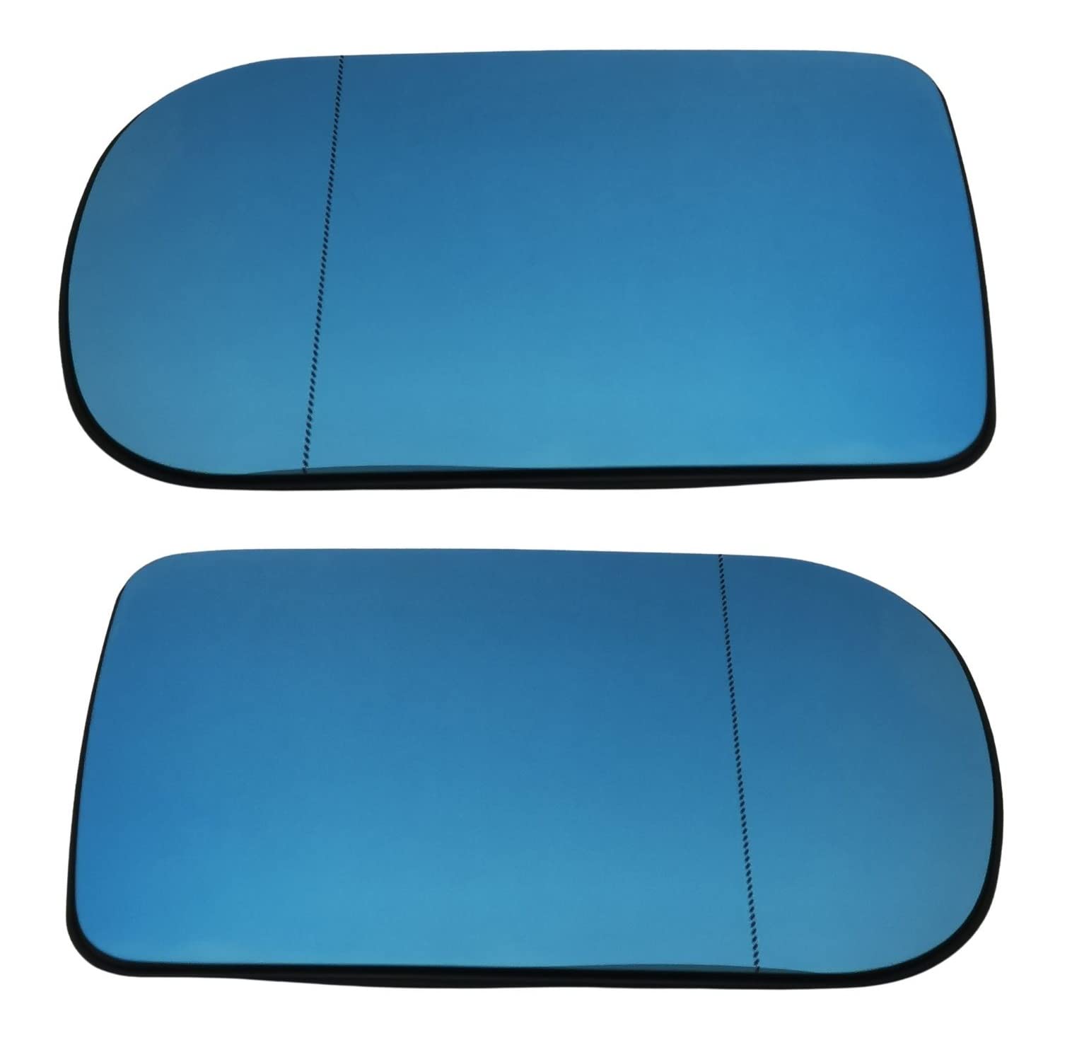 Für Fahrer- und Beifahrerseite Spiegelglas Asphärisch Blau beheizt LINKS und RECHTS für BMW E38 E39 Maße 166x106mm SET von goingfast
