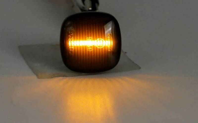 Kompatibel mit A3 8L A4 B5 A6 Für Skoda Octavia LED Seitenblinker Blinker Schwarz von goingfast