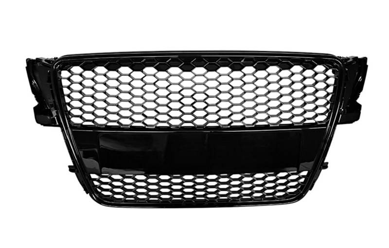 Kompatibel mit A5 B8 Kühlergrill Frontgrill Waben Grill Sport Tuning Schwarz Glanz von goingfast