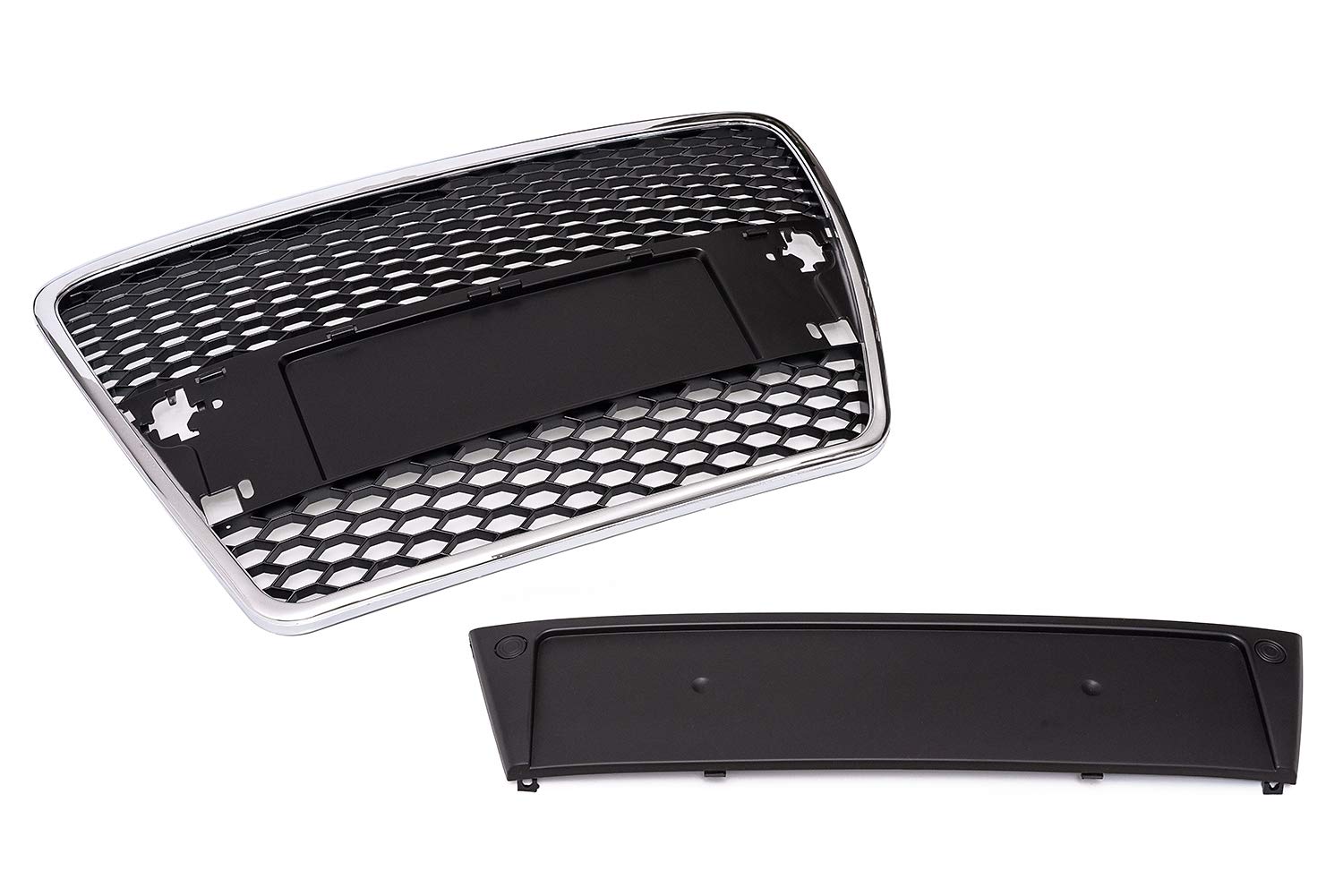 Kompatibel mit A6 4F Kühlergrill Frontgrill Sport Waben Grill Schwarz-Chrom Kompatibel mit A6 4F Kühlergrill Frontgrill Sport Waben Grill Schwarz-Chrom von goingfast