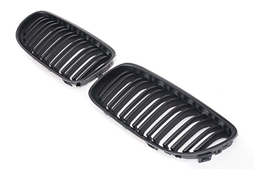 Kühler- Sport- Front- Doppel- Rippen- Grill Schwarz Matt Eintragungsfrei Set von goingfast