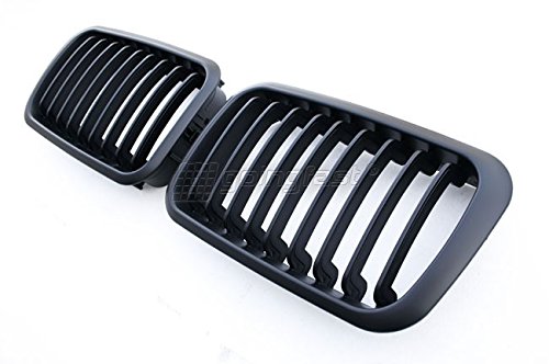 Kühler- Sport- Front- Rippen- Grill Schwarz Matt Set Passend für E36 91-96 von goingfast