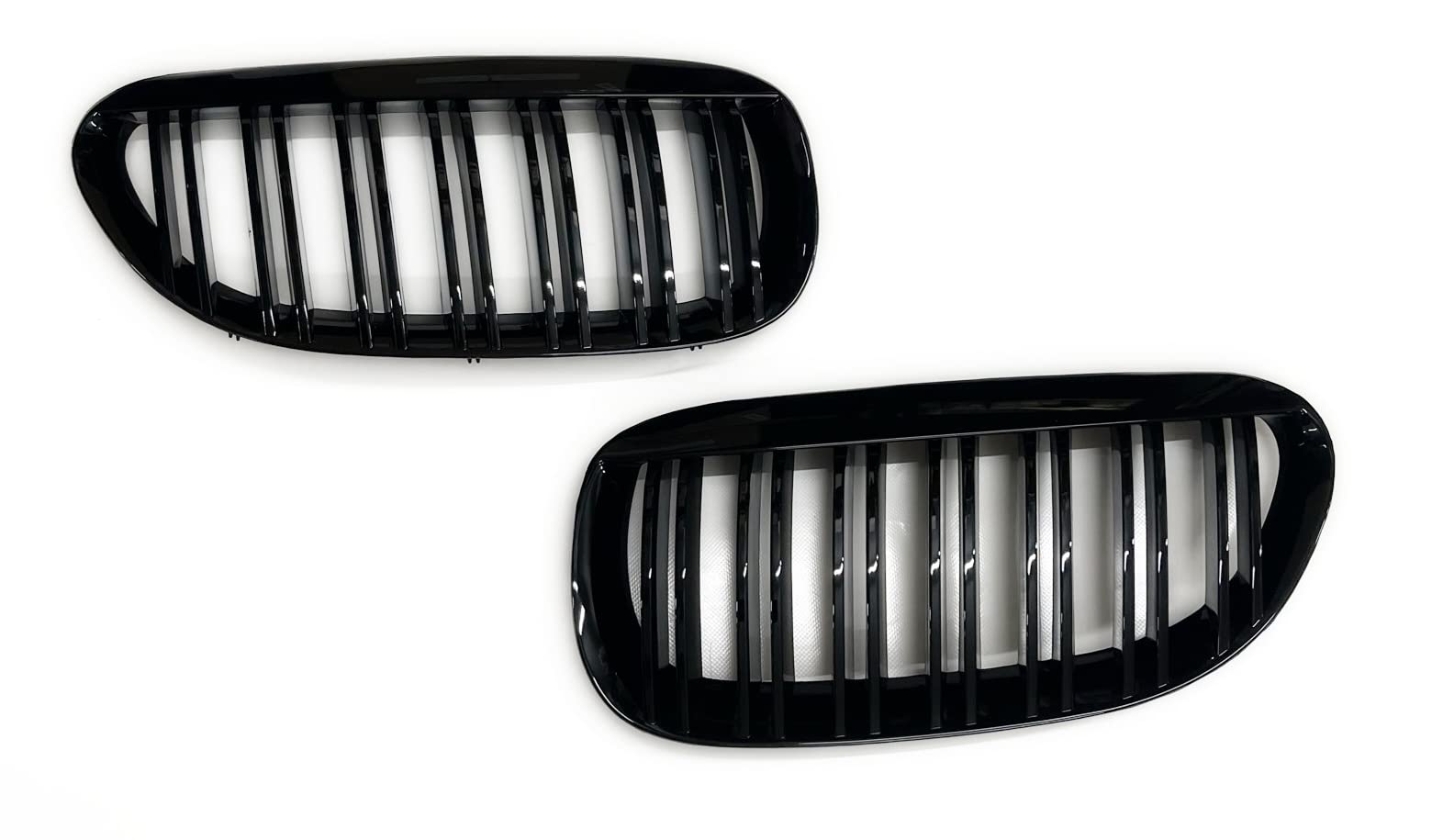 Kühler- Sport- Front- Rippen- Grill Schwarz Glanz Eintragungsfrei Set passend für BMW 6er E63 E64 2003-2010 Kühler- Sport- Front- Rippen- Grill Schwarz Glanz Eintragungsfrei Set passend für BMW 6er E63 E64 2003-2010 von goingfast