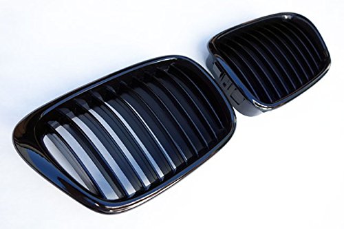 Kühler- Sport- Front- Rippen- Grill Schwarz Glanz Eintragungsfrei Set von goingfast