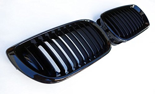 Kühler- Sport- Front- Rippen- Grill Schwarz Glanz Eintragungsfrei Set von goingfast