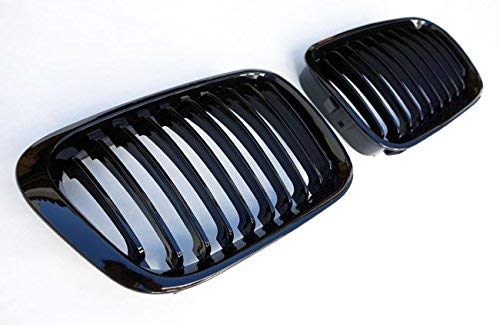 Kühler- Sport- Front- Rippen- Grill Schwarz Glanz Eintragungsfrei Set von goingfast