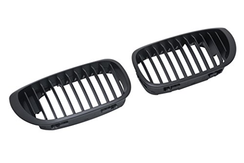 Kühler- Sport- Front- Rippen- Grill Schwarz Matt Eintragungsfrei Set von goingfast