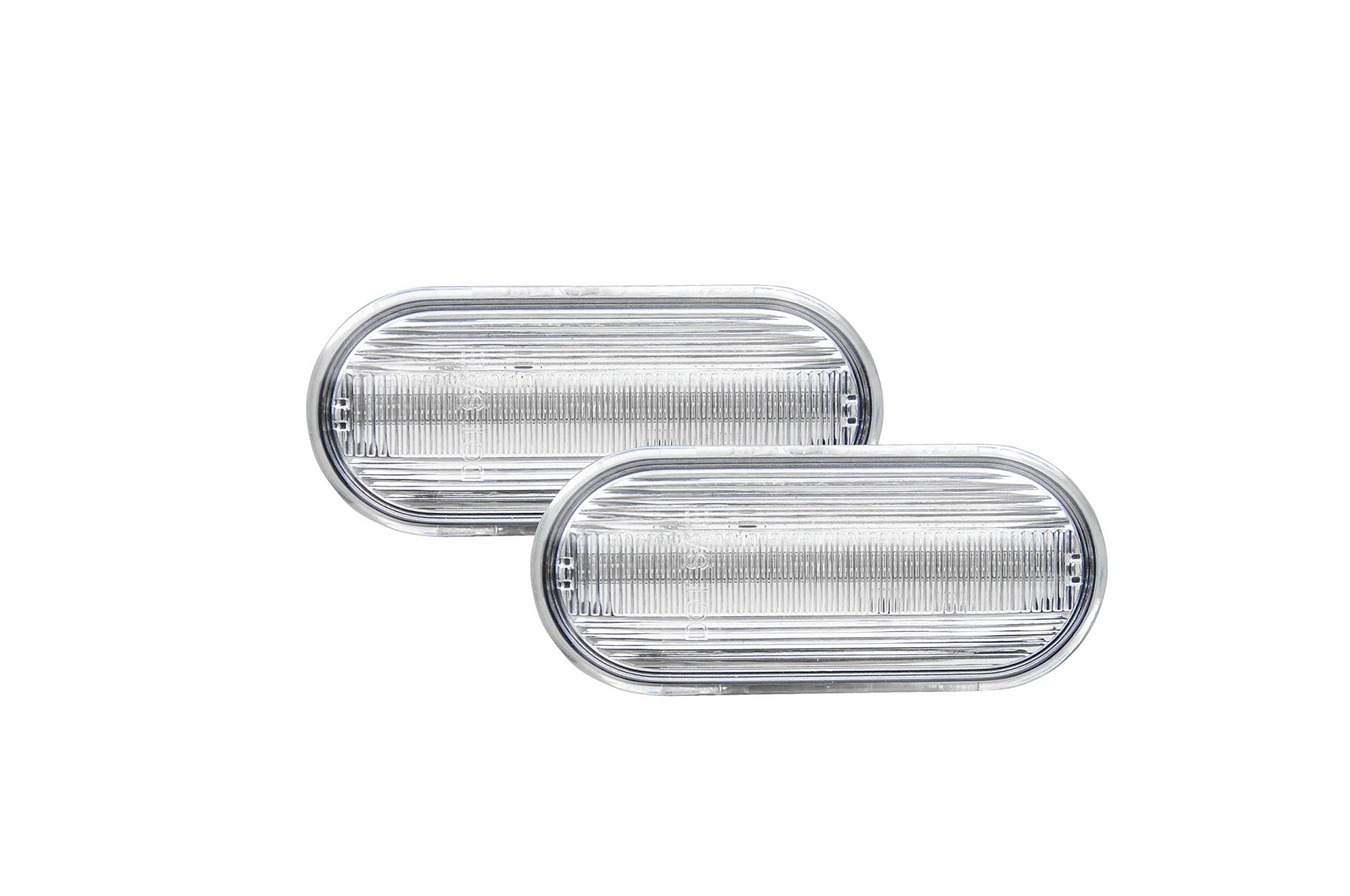LED Seitenblinker Weiß Oval Links+Rechts Set Eintragungsfrei LED Seitenblinker Weiß Oval Links+Rechts Set Eintragungsfrei von goingfast