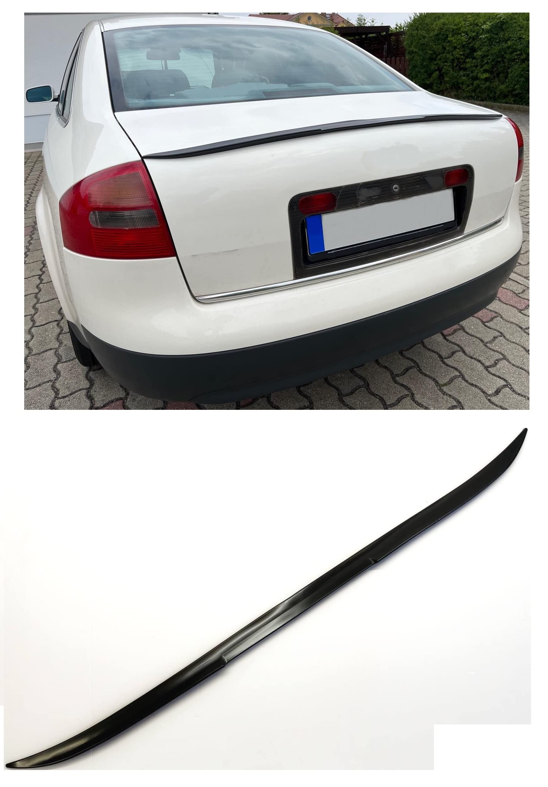 Kompatibel mit A6 S6 C5 4B Limousine Kofferraum Heck Spoiler Lippe unlackiert mit Befestigungsklebeband Kompatibel mit A6 S6 C5 4B Limousine Kofferraum Heck Spoiler Lippe unlackiert mit Befestigungsklebeband von goingfast