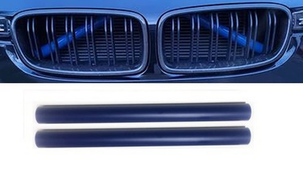 Passend für BMW F07 F10 F11 F18 F06 F12 F13 F01 F02 F03 F04 F48 F49 F39 F45 F46 Front Grill V Streben Zierleisten Streifen Blau von goingfast