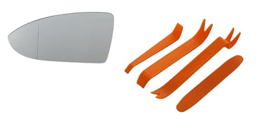 Passend für Golf 7 Spiegelglas Links Fahrerseite Beheizbar Asphärisch mit Trägerplatte Hebelwerkzeug von goingfast