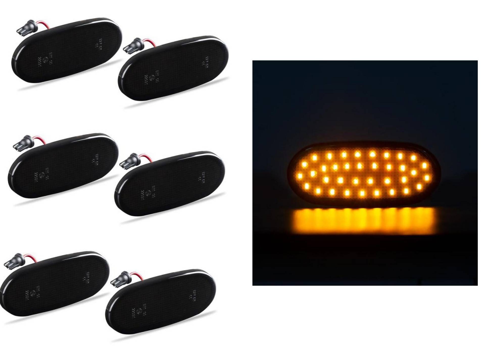 Passend für Mercedes Spinter W906 6x LED Seitenmarkierungsleuchten Schwarz 06-18 Positionsleuchten Begrenzungsleuchten Eintragungsfrei Passend für Mercedes Spinter W906 6x LED Seitenmarkierungsleuchten Schwarz 06-18 Positionsleuchten Begrenzungsleuchten Eintragungsfrei von goingfast