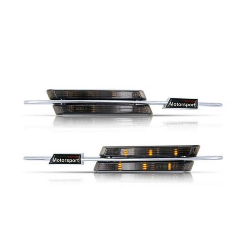 LED Seitenblinker Klar Rauchglas Schwarz Links+Rechts Set von goingfast
