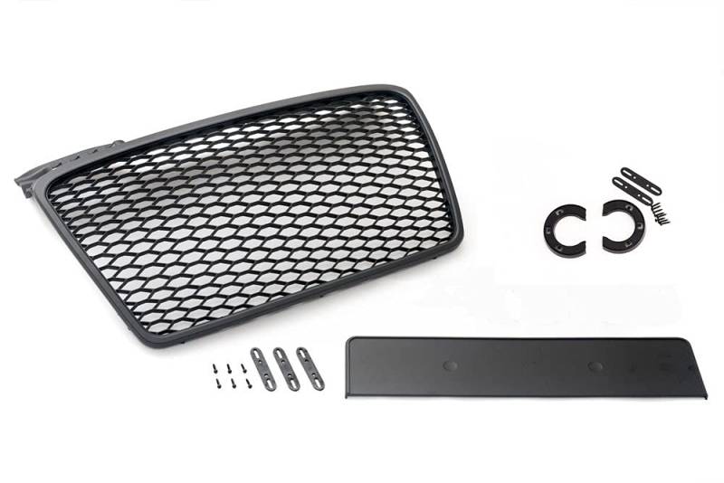 goingfast Schwarz Matt A4 B7 Waben Kühlergrill Sport Front Grill Emblemhalter 04-09 von goingfast