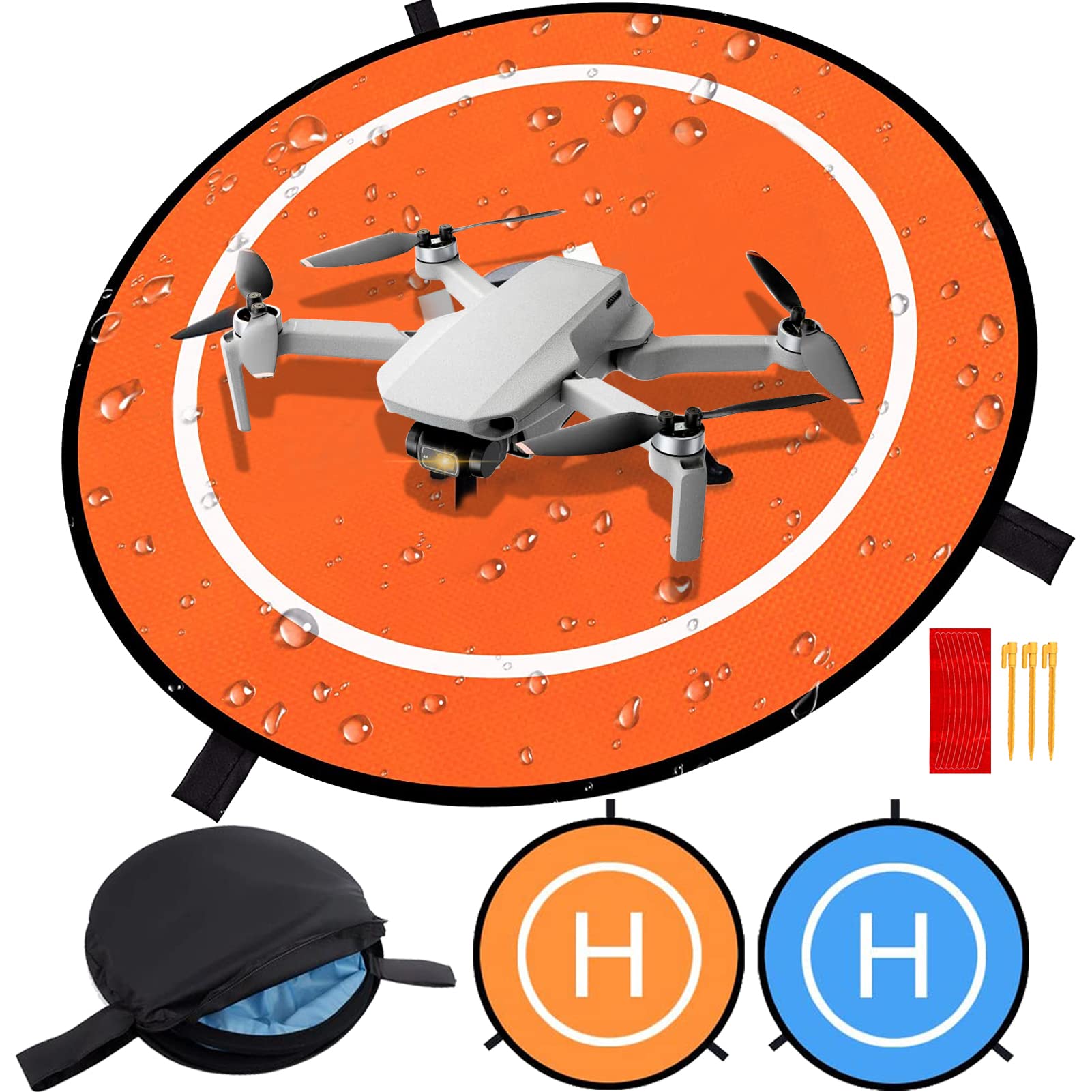 Drohne Landeplatz,Drohnen Zubehör,30" Drohnen Landeplatz Faltbar,UAV-Landeplatz für Dji Mini 3 pro/Mini Drohne/Mavic Mini 2/Mavic air 2,Landepad Drohne… von goldmiky