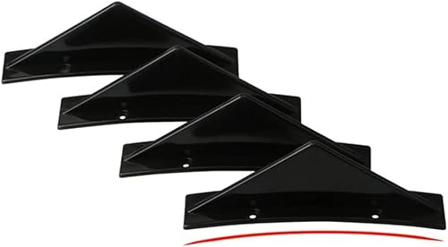 Auto Heckspoiler FüR Volkswagen VW Touran Taos Tharu Atlas Teramont Tiguan EOS UP Sharan Scirocco, FlüGel Dachseiten Heckscheiben Splitter Heckdiffusor Lippenverkleidung Styling ZubehöR,Black-Curved von GoNMF