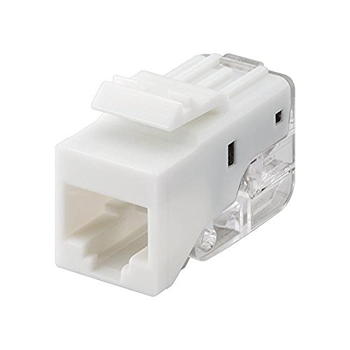 Goobay 95739 CAT 5e Keystone RJ45 Klinke, UTP, 100 MHz, Weiß von goobay
