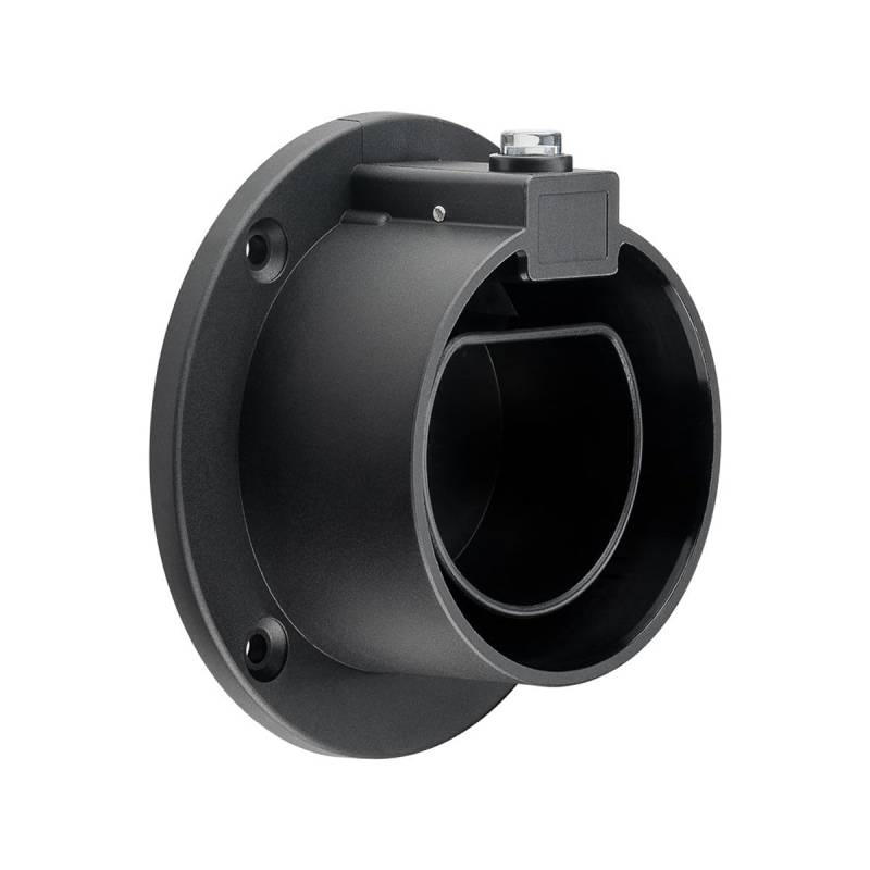 goobay 61141 Wandhalterung Typ 2 Ladekabel für Elektroautos/EV Kabelhalterung für Wandmontage, Schwarz von goobay