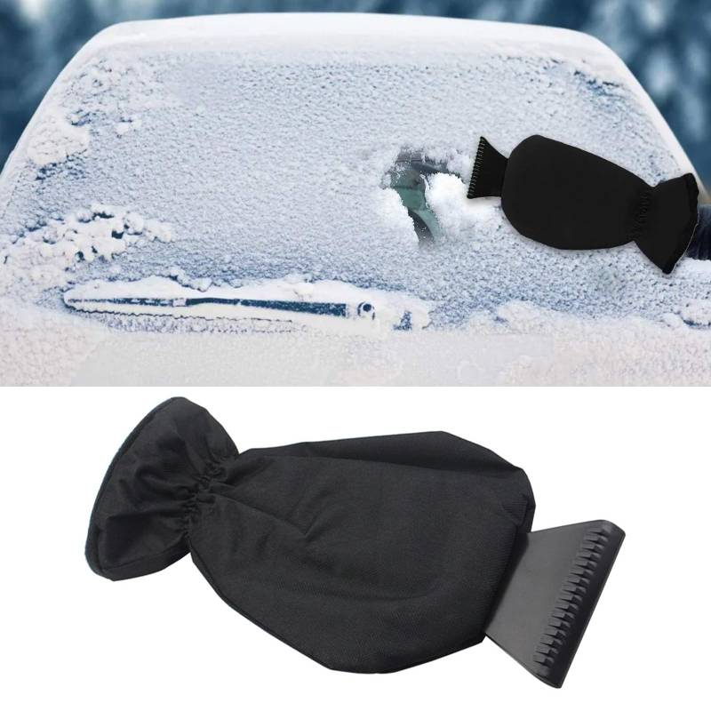 gotyou 2 Stücke Eiskratzer Auto, Eiskratzer mit Handschuh, Winter Kratzer Scheiben Schnee Eiskratzerhandschuh, Eiskratzer Auto mit Handschuh, Ergonomischer Profi Scheibenkratzer Auto von gotyou