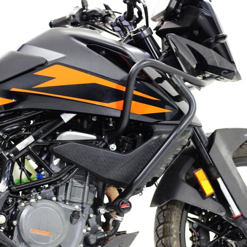 GP Kompozit Engine Guard Sturzbügelschutz Schwarz Kompatibel für KTM 250 Adventure / 390 Adventure 2020-2023 von GP Kompozit
