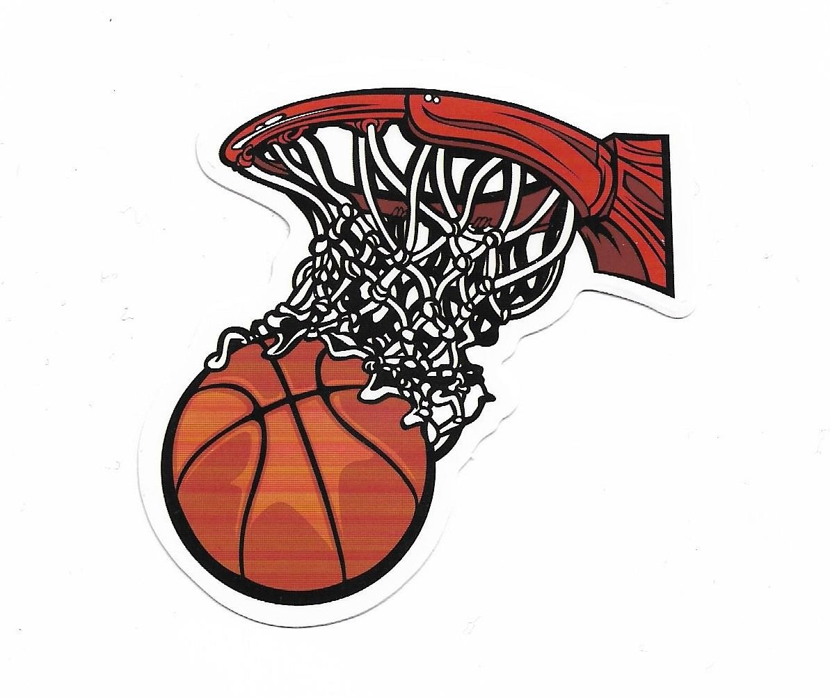 Aufkleber Basketball klein Sticker von greestick