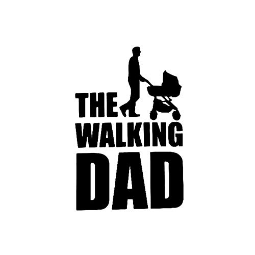 greestick Aufkleber The Walking Dad 15x10cm Baby on Board schwarz von greestick