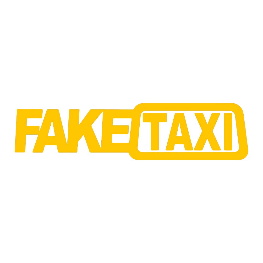 greestick Fake Taxi Aufkleber Auto Sticker Bomb 20x5cm gelb Decal Vinyl von greestick
