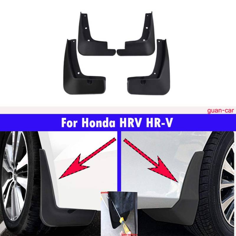 4 Stück Auto Schmutzfänger Schmutzfänger Schmutzfänger für Honda HRV HR-V 2019-2020 von guanchao