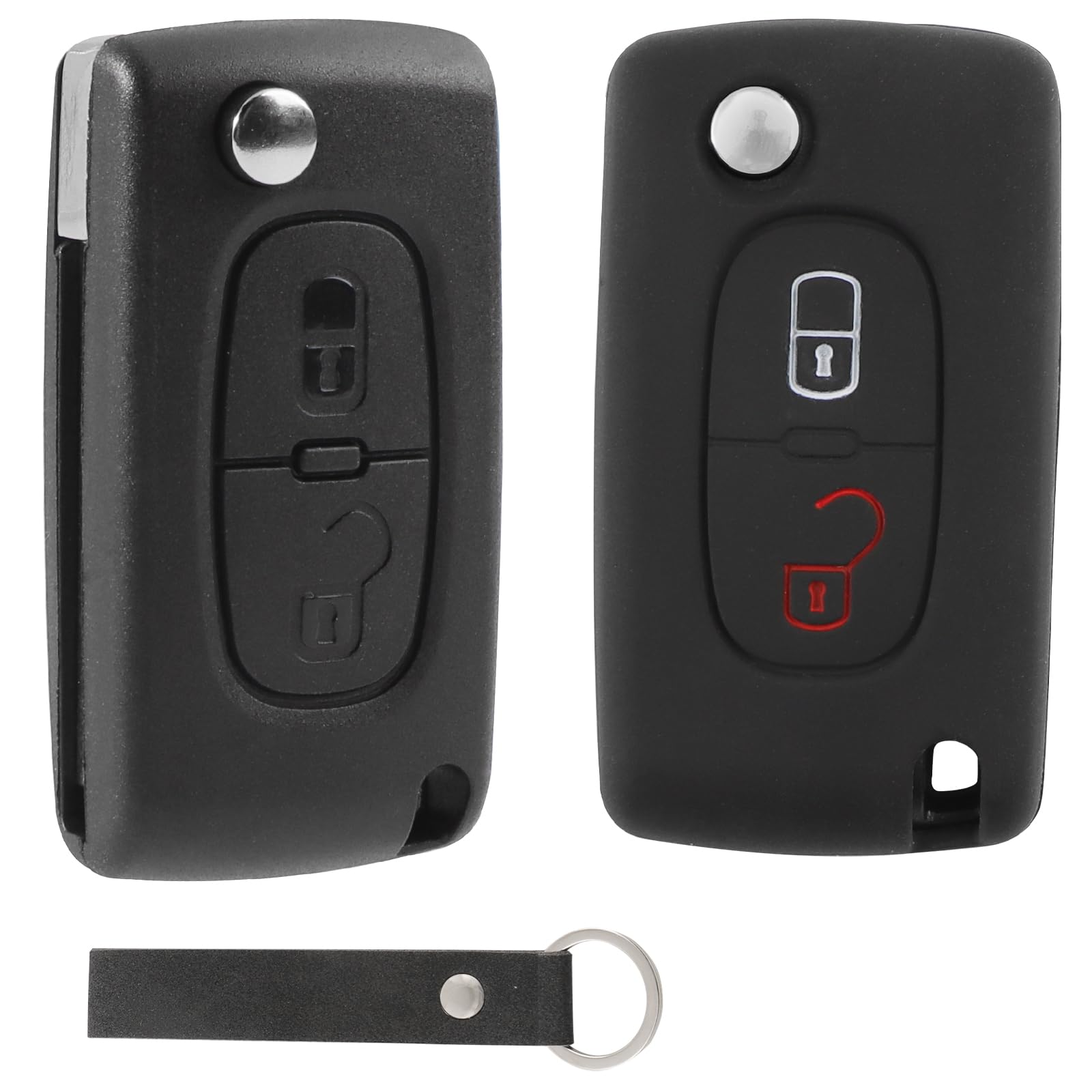 2 Tasten Schlüsselgehäuse mit Autoschlüssel Hülle Kompatibel für Peugeot CE0536 207 SW 307 308 3008 5008 Partner und Citroen C2 C3 Picass C4 C5 C6 Fernbedienung Funkschlüssel Auto Schlüssel Gehäuse 2 Tasten Schlüsselgehäuse mit Autoschlüssel Hülle Kompatibel für Peugeot CE0536 207 SW 307 308 3008 5008 Partner und Citroen C2 C3 Picass C4 C5 C6 Fernbedienung Funkschlüssel Auto Schlüssel Gehäuse von guobinZH