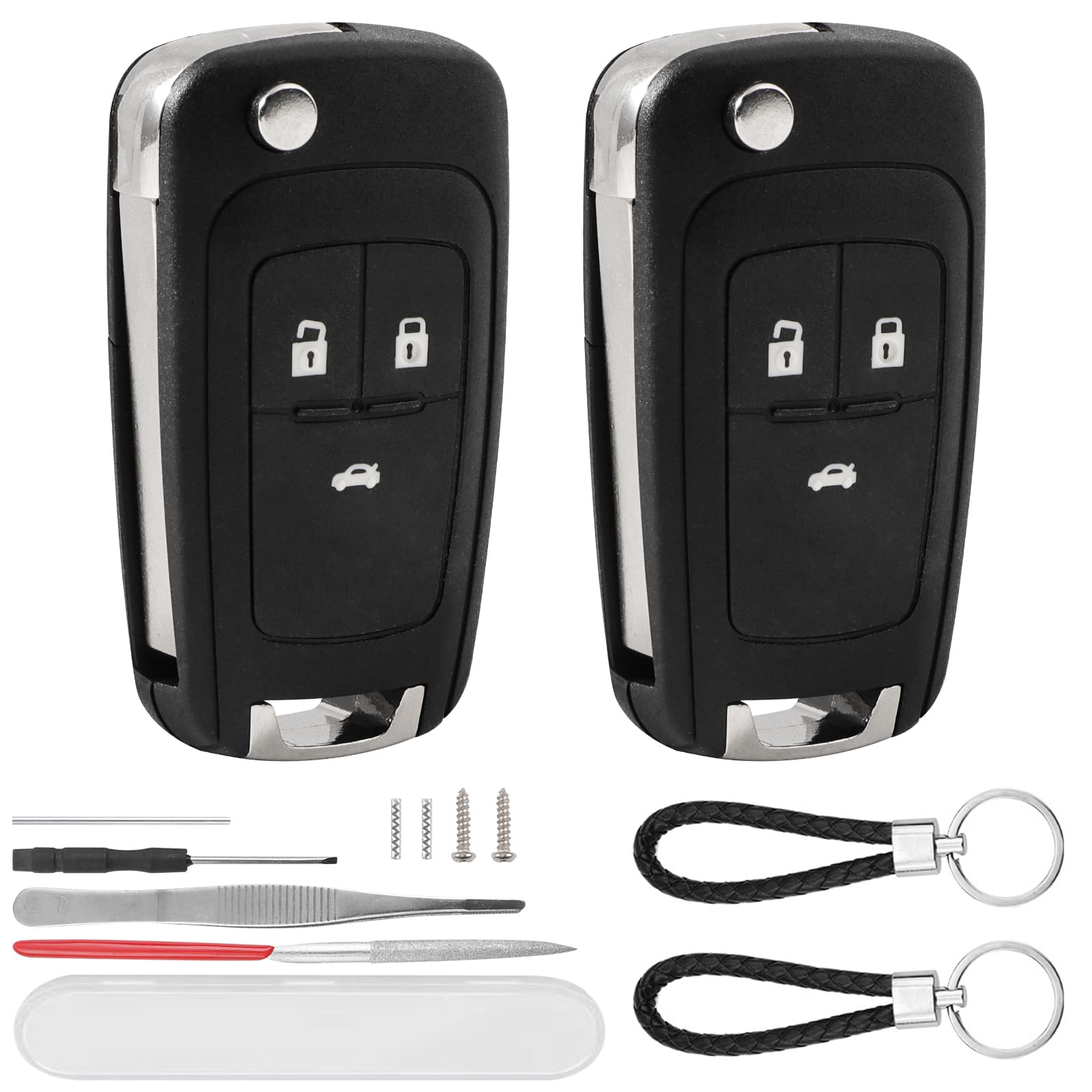 guobinZH 2 Stück Schlüsselgehäuse 3 Tasten Kompatibel für Opel Astra J Insignia Mokka Meriva B Zafira Tourer Vauxhall Autoschlüssel Gehäuse Fernbedienung Auto Schlüssel Gehäuse mit Schlüsselanhänger guobinZH 2 Stück Schlüsselgehäuse 3 Tasten Kompatibel für Opel Astra J Insignia Mokka Meriva B Zafira Tourer Vauxhall Autoschlüssel Gehäuse Fernbedienung Auto Schlüssel Gehäuse mit Schlüsselanhänger von guobinZH