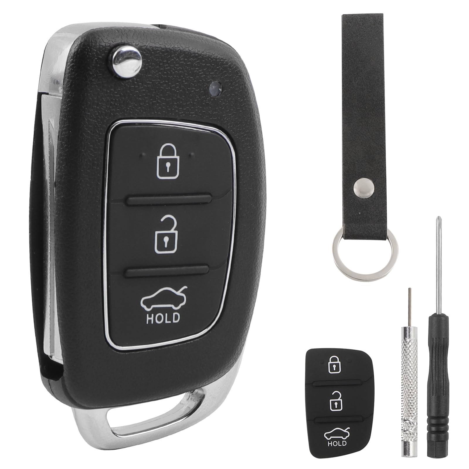 guobinZH Schlüsselgehäuse mit 3 Tasten Autoschlüssel Tastenfeld Set Kompatibel für Hyundai i40 i30 i20 i10 ix20 ix30 ix35 Santa Fe Tucson Auto Ersatz Schlüssel Gehäuse Fernbedienung Klappschlüssel guobinZH Schlüsselgehäuse mit 3 Tasten Autoschlüssel Tastenfeld Set Kompatibel für Hyundai i40 i30 i20 i10 ix20 ix30 ix35 Santa Fe Tucson Auto Ersatz Schlüssel Gehäuse Fernbedienung Klappschlüssel von guobinZH