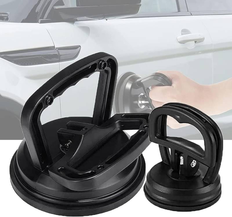 2 Stück Auto Dellen Reparatur Werkzeuge, Dellen Abzieher Auto Dent Saugnapf Auto Karosserie Dellen Abzieher Entfernungswerkzeug für Auto Fliesen Spiegel (Schwarz) von gvhhol