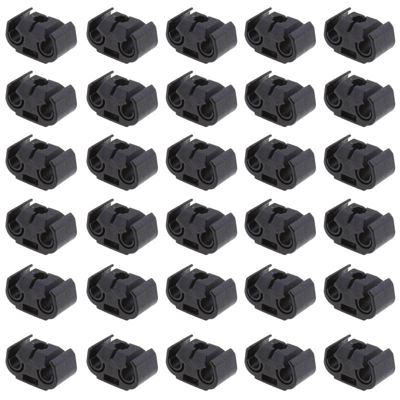 Auto Bremsleitung Clip, 50 Stück Auto-Bremsschlauch-Clips, Schwarz Bremsleitungs-Halterung, Bremsschlaeuche Clip,Bremsleitung Halter Bremsschlauch Clip von gvivej