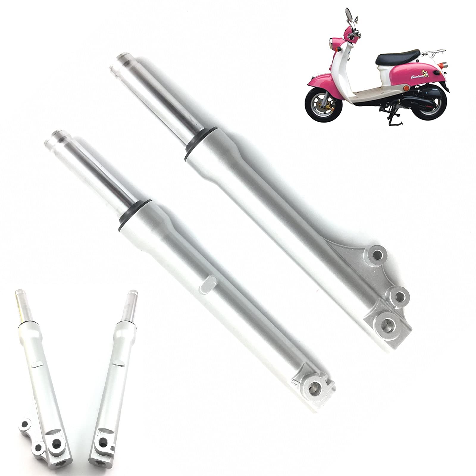 FEDERBEINE/STOßDÄMPFER VORNE - RECHTS & LINKS für BAOTIAN QT-11 BENZHOU RETRO STAR YIYING YY50QT-15 MOTINO JINLUN SARO BELLA ZN50QT-A RETRO ROLLER GY6 FEDERBEINE/STOßDÄMPFER VORNE - RECHTS & LINKS für BAOTIAN QT-11 BENZHOU RETRO STAR YIYING YY50QT-15 MOTINO JINLUN SARO BELLA ZN50QT-A RETRO ROLLER GY6 von gy6-ersatzteile_de