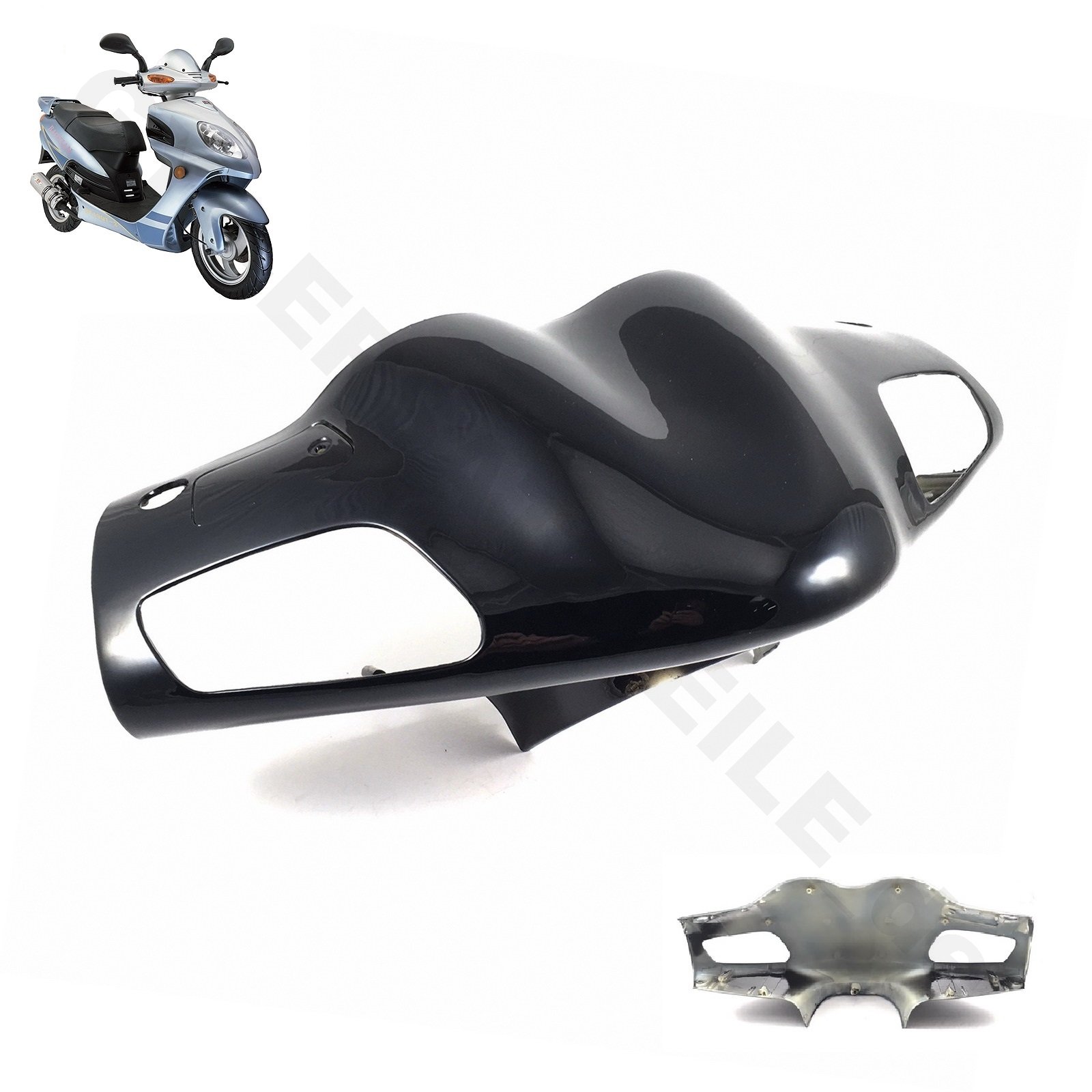 FRONT VERKLEIDUNG LENKER COVER in SCHWARZ * ROLLER für BAOTIAN BT49QT-2 / BT125T-7 HISUN HS150T-2 HUATIAN HT50QT JINAN QINGQI REX RS KREIDLER FLORETT OMI FANATIK WANGYE FRONT VERKLEIDUNG LENKER COVER in SCHWARZ * ROLLER für BAOTIAN BT49QT-2 / BT125T-7 HISUN HS150T-2 HUATIAN HT50QT JINAN QINGQI REX RS KREIDLER FLORETT OMI FANATIK WANGYE von gy6-ersatzteile_de