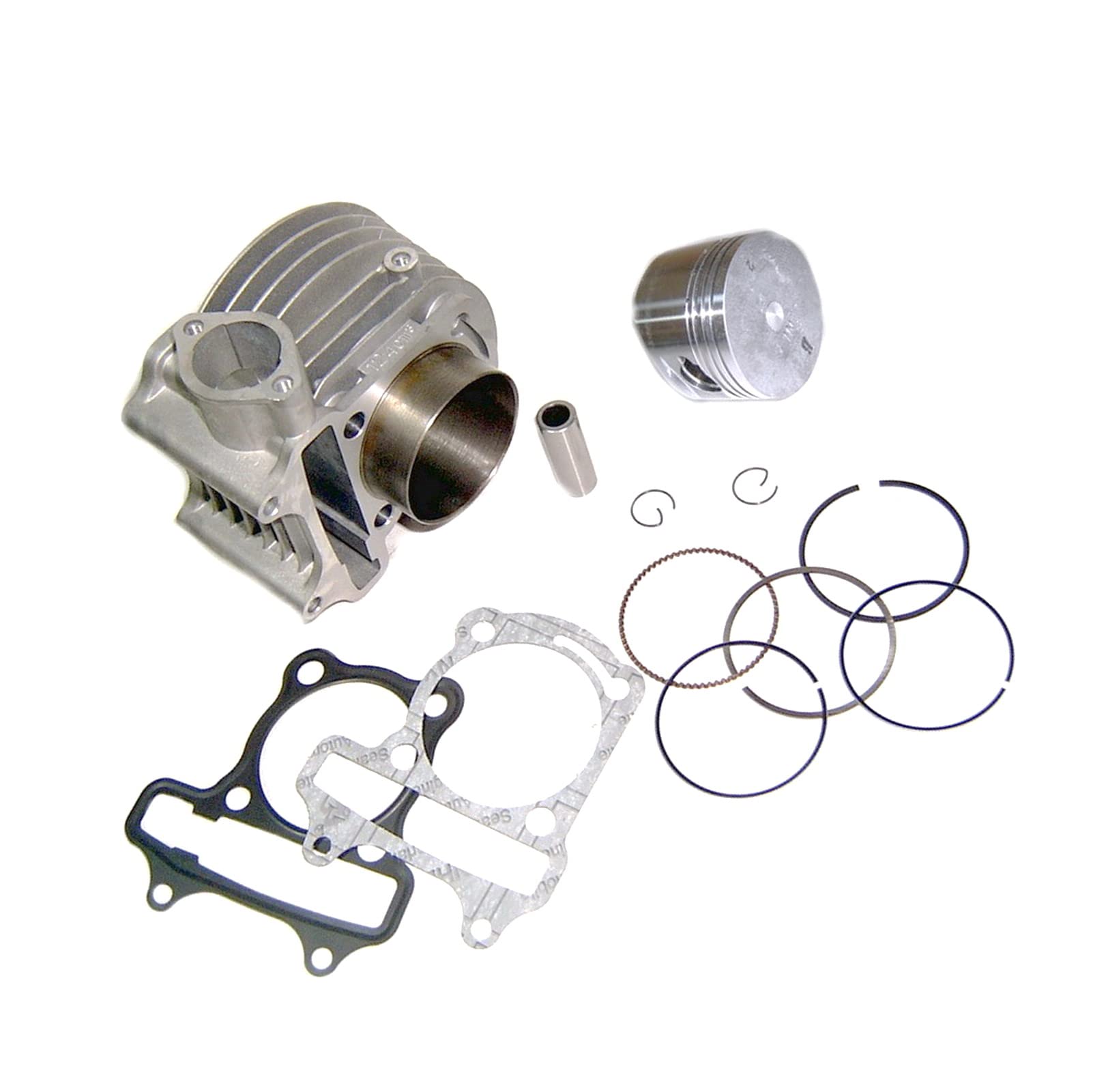 ZYLINDER KIT 125ccm 52mm für 4-TAKT 152QMI / 157QMJ / GY6 Motoren z.B.für BAOTIAN BENZHOU YIYING YY125T FLEX TECH HUATIAN HYOSUNG KREIDLER YIBEN ZNEN REX GY6 von gy6-ersatzteile_de