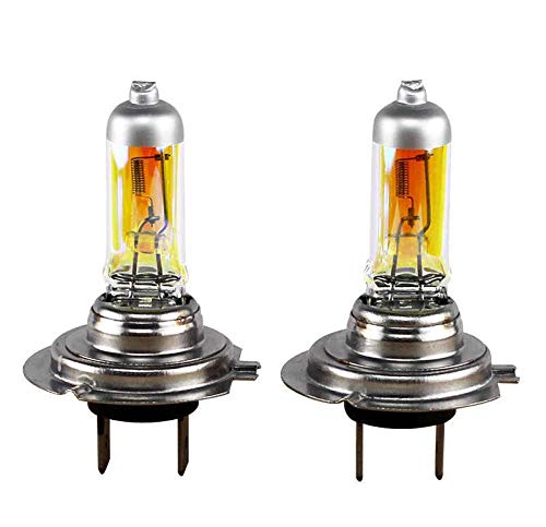 Hallenwerk 2xSt. AQUA VISION H7 55W PX26d 12V Halogen Lampen Auto Birnen 3000k YELLOW/GELB Abblendlicht Fernlicht Zusatzscheinwerfer Nebelscheinwerfer von Hallenwerk