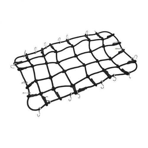 harayaa 4X Gepäcknetz für Dachträger & Haken für 1:10 AXIAL SCX10 D90 Schwarz von harayaa