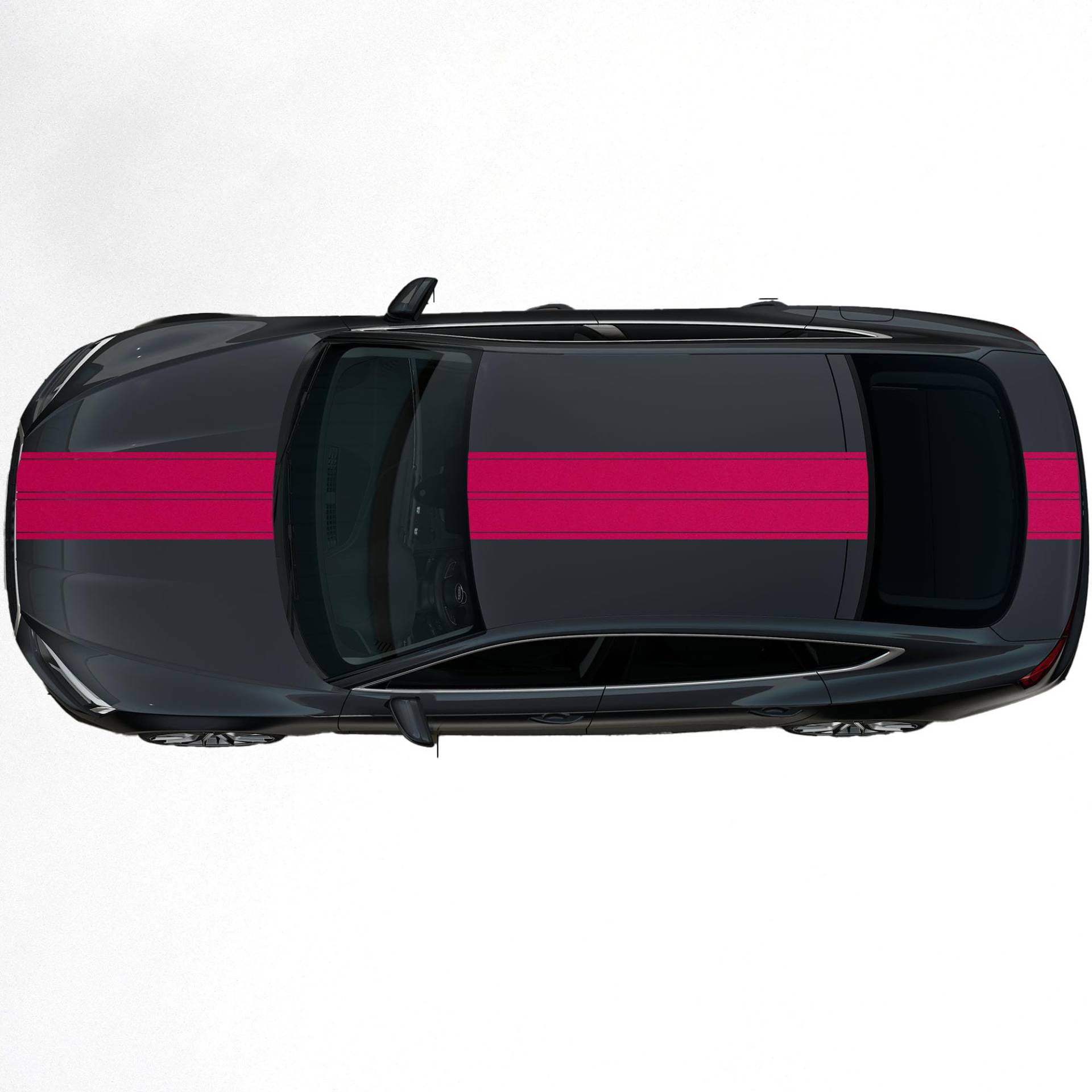 hauptsachebeklebt Viperstreifen glänzend - 47 x 400 cm - pink Rennstreifen, Aufkleber, Rallystreifen - ohne Übertragungsfolie - Tuning - Viper - Racing - Zierstreifen von hauptsachebeklebt