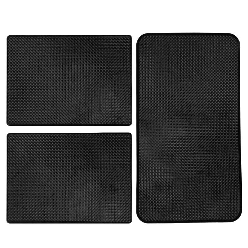 3 Stück Klebepads Auto Antirutschpad, Anti Rutsch Matte Auto Handy,Anti Rutsch Matte Auto，Antirutschmatte Armaturenbrett Auto, für Handy Schlüssel Sonnenbrille (27x15cm, 18x13cm) von heavenlife
