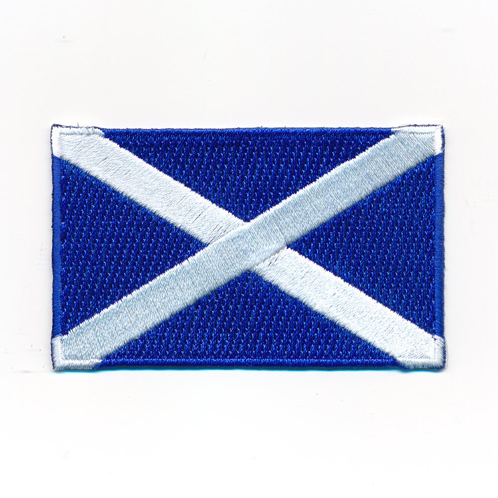 hegibaer 40 x 25 mm Schottland Edinburgh Glasgow Flagge Flag Aufnäher Aufbügler 1061 A von hegibaer