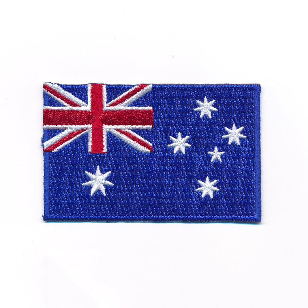 hegibaer 60 x 35 mm Australien Canberra Melbourne Flag Patches Aufnäher Aufbügler 0967 B von hegibaer