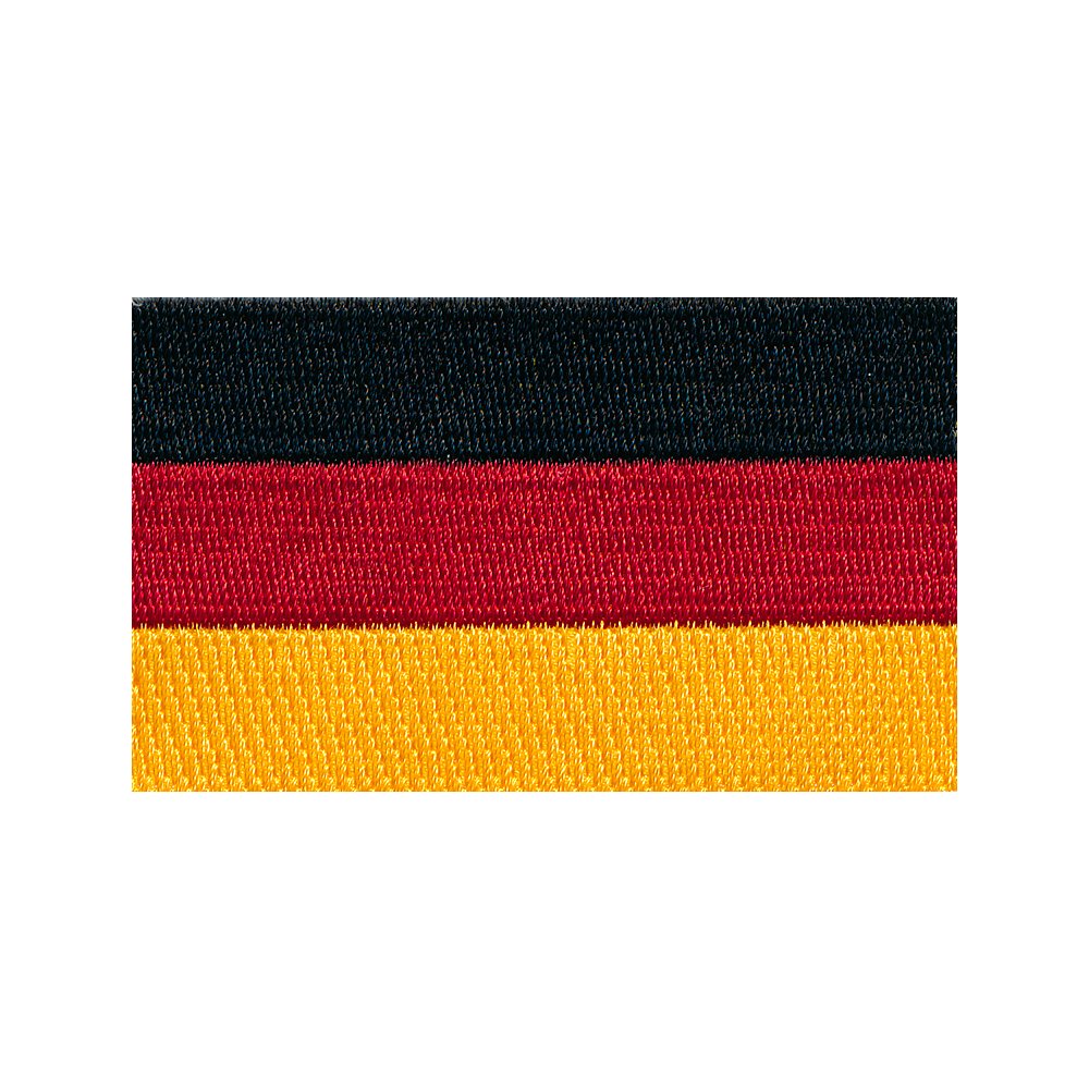 hegibaer 60 x 35 mm Deutschland Flagge Berlin Germany Patch Aufnäher Aufbügler 0674 B von hegibaer