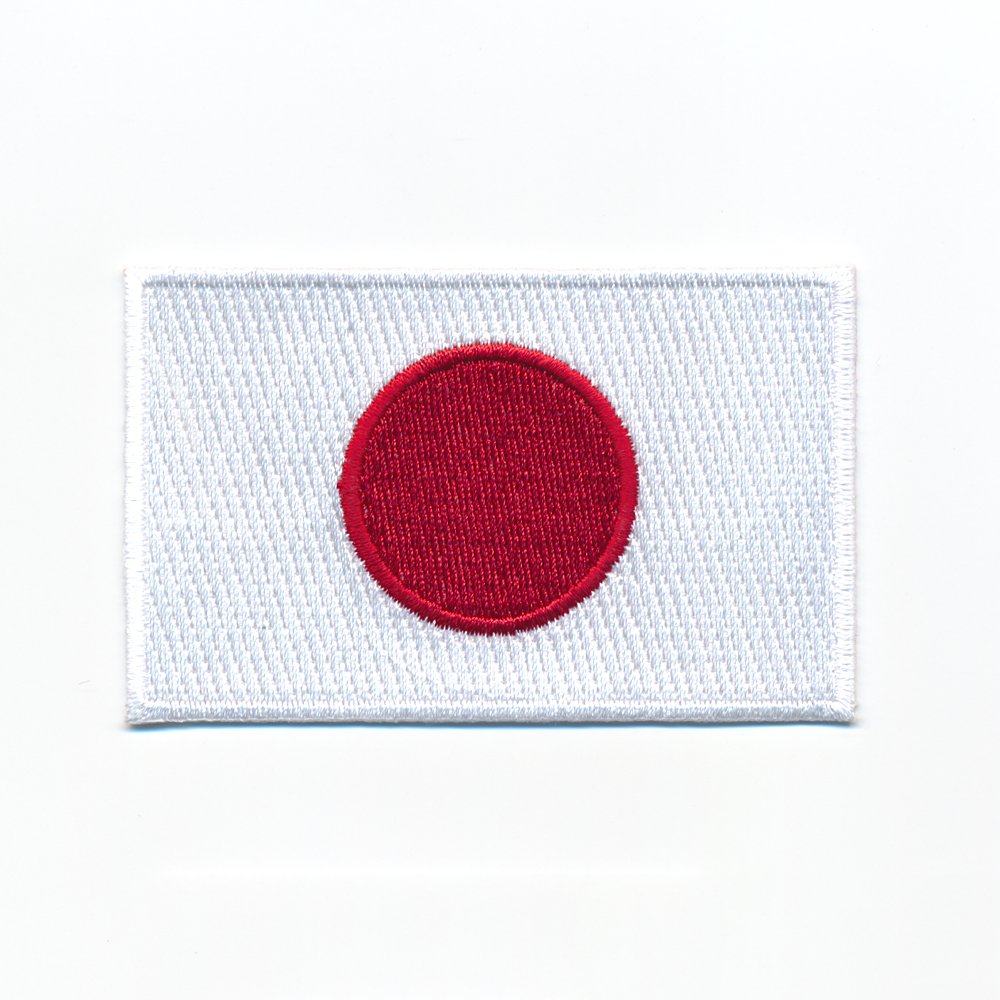 hegibaer 80 x 50 mm Japan Flagge Flag Nihon Nippon Tokio Patch Aufbügler Aufnäher 0931 X von hegibaer