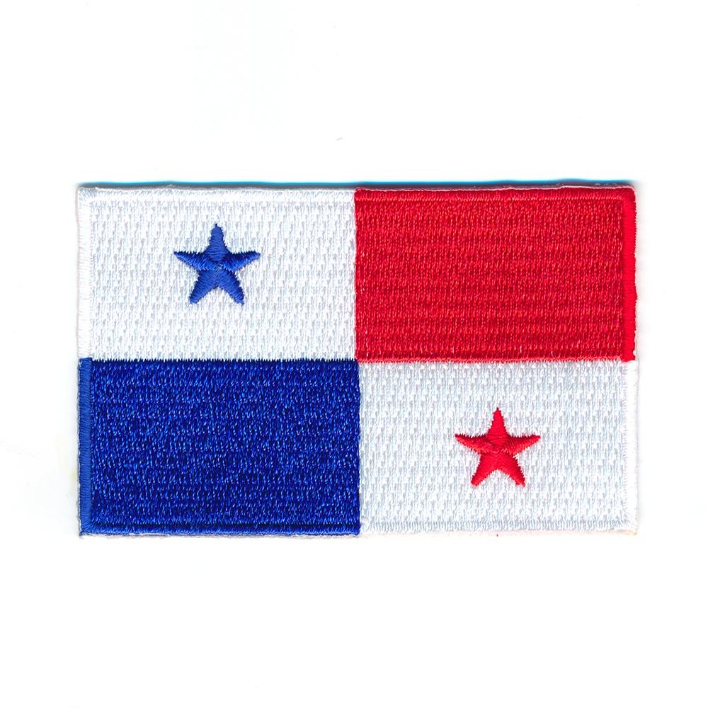 hegibaer 80 x 50 mm Panama Santiago Karibik Flag Flagge Patch Aufnäher Aufbügler 0998 X von hegibaer