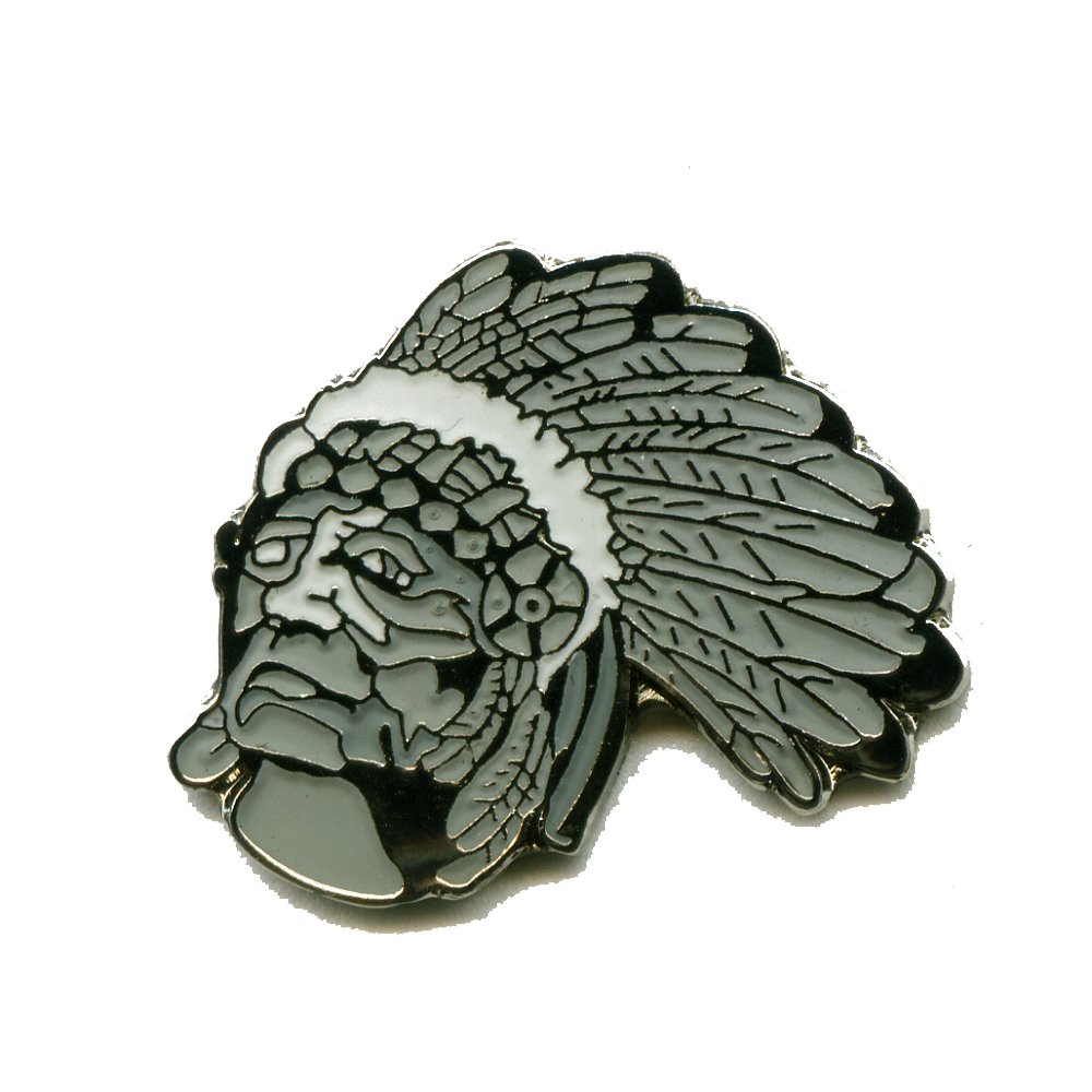 Indianer Chief Native Americans USA Metall Button Pin Pins Nadel Anstecker 281 von hegibaer